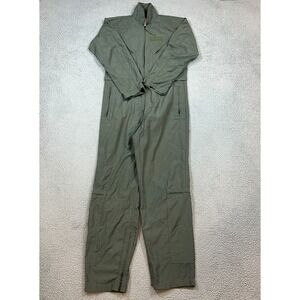 Military Coveralls Flyers Summer Fire Resistant SPO100 Mens Size 40L Green EUC